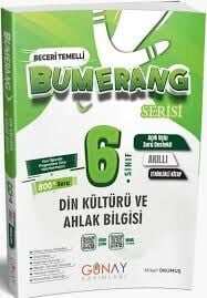 GÜNAY 6.SINIF DİN KÜLTÜRÜ ve AHLAK BİLGİSİ BUMERANG ETKİNLİKLİ KİTAP (25-26)