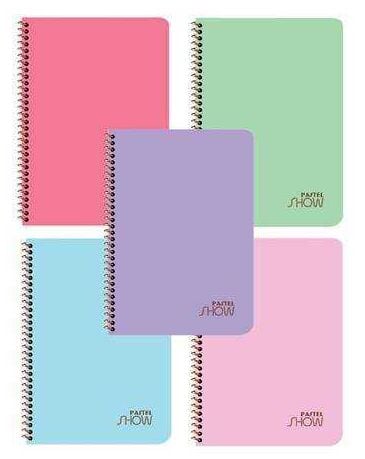 Keskin A4 72 Yp.Çiz. PP Kp.Spiralli Pastel Show Defter
