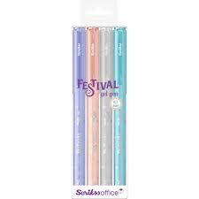 SCRIKSS FESTİVAL JEL KALEM 0.7 PASTEL GRİ