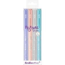SCRIKSS FESTİVAL JEL KALEM 0.7 PASTEL GRİ