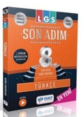 YANIT 8.SINIF TÜRKÇE SORU BANKASI SON ADIM SERİSİ (1.dönem)