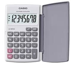 Casio Lc-401lv-We 8 Hane Beyaz Cep Tipi Hesap Makinesi