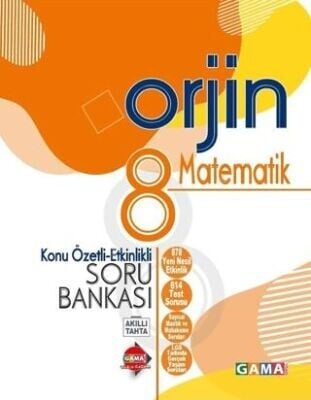 ORJİN 8.SINIF MATEMATİK KONU ÖZETLİ ETKİNLİKLİ SORU BANKASI