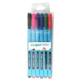 LIQEO F-8027-6PVC FİNELİNER KALEM 6'LI