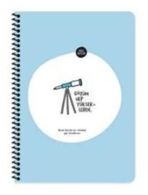 Hisli Şeyler A4 80Yp.Çiz.Spr.Stickerli Defter - Gözüm Yükseklerde