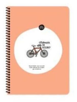 Hisli Şeyler A4 80Yp.Çiz.Spr.Stickerli Defter - Oturmaya Mı Geldik?