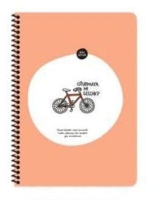 Hisli Şeyler A4 80Yp.Çiz.Spr.Stickerli Defter - Oturmaya Mı Geldik?