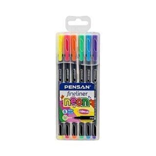PENSAN 6300 FİNELİNER 6 LI NEON PVC KUTU