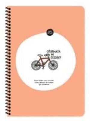 Hisli Şeyler 16,5*22,5  80Yp.Çiz.Stickerli Defter - Oturmaya Mı Geldik?