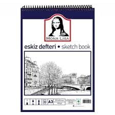 MONALİSA ESKİZ DEFTERİ A3 120 GR 50 YAPRAK TELLİ
