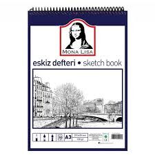 MONALİSA ESKİZ DEFTERİ A3 120 GR 50 YAPRAK TELLİ