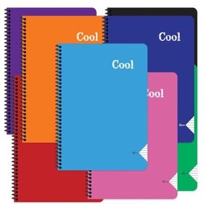 Keskin A4 120 Yp.Çizgili PP Kp.Spiralli Cool Defter