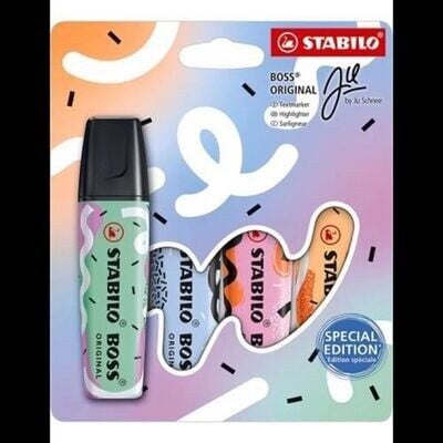 STABİLO BOSS ORIGINAL PASTEL - BY JU SCHNEE 4'LÜ PAKET