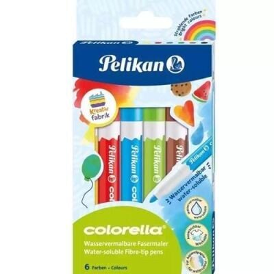Pelikan Colorella Suyla Çözünen 6lı Keçeli Kalem