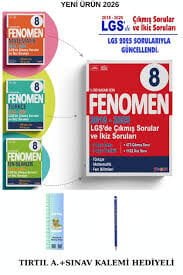 FENOMEN 8.SINIF ÇIKMIŞ SORULAR VE İKİZ SORULAR SETİ (6 KİTAP) (2018-2025)