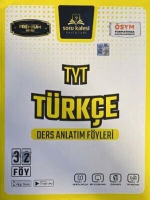 SORU KALESİ TYT TÜRKÇE PREMİUM DERS ANLATIM FÖYLERİ