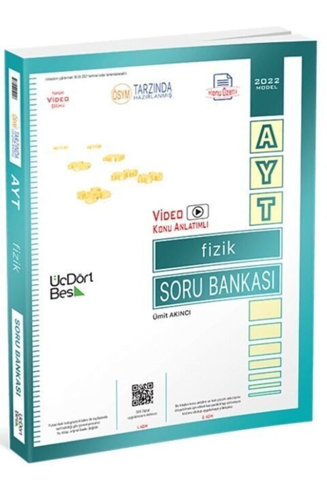 ÜÇDÖRTBEŞ AYT FİZİK SORU BANKASI