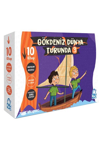 GÖKDENİZ DÜNYA TURUNDA 3 (10 Kitap)-Vildan Özdemir