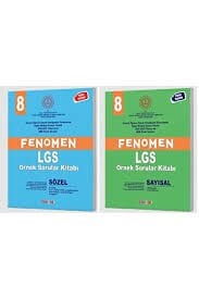 FENOMEN 8.SINIF LGS ÖRNEK SORULAR KİTABI SETİ - ( SAYISAL - SÖZEL) ( 2 KİTAP )25-26