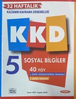 KKD 5.SINIF SOSYAL BİLGİLER HAFTALIK KAZANIM KAVRAMA DENEMELERİ (40 FASİKÜL)