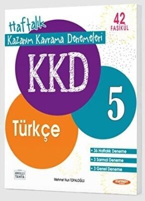 KKD 5.SINIF TÜRKÇE HAFTALIK KAZANIM KAVRAMA DENEMELERİ (42 FASİKÜL)
