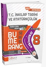 GÜNAY 8.SINIF TC İNKILAP TARİHİ ve ATATÜRKÇÜLÜK BUMERANG ETKİNLİKLİ KİTAP