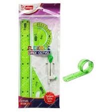 MİKRO FLP-04 ESNEK CETVEL 4 LÜ PERGELLİ ÇİZİM SETİ