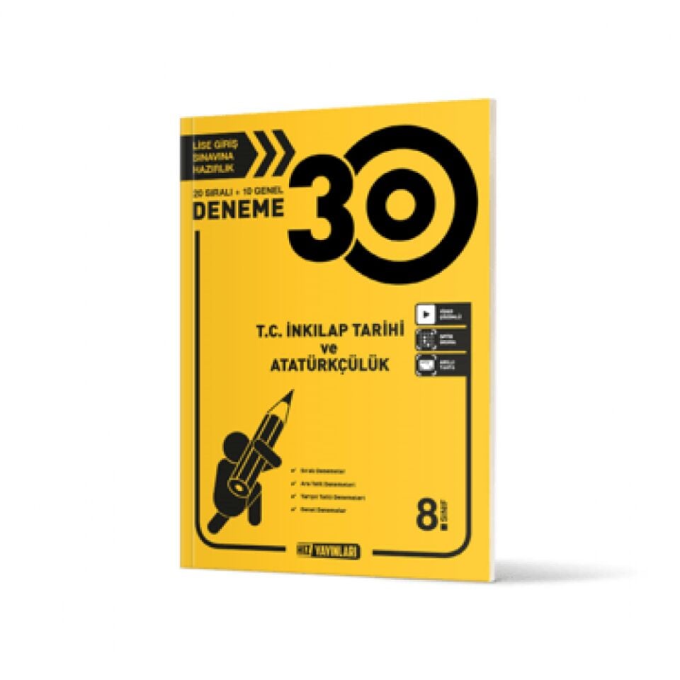 HIZ 8.SINIF TC İNKILAP TARİHİ ve ATATÜRKÇLÜK DENEME 30 LU