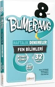 GÜNAY 8.SINIF FEN BİLİMLERİ BUMERANG HAFTALIK DENEMELER (24-25)