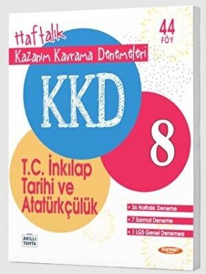 KKD 8.SINIF TC İNKILAP TARİHİ ve ATATÜRKÇÜLÜK HAFTALIK KAZANIM KAVRAMA DENEMELERİ (44 FASİKÜL)