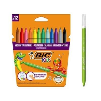 BİC9202932 KID KEÇELİ BOYA KALEMİ 12 RENK