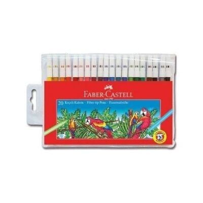 FABER CASTELL 10493 KEÇELİ K. 20 RENK YIKANABİLİR