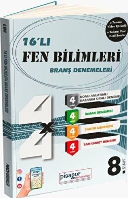 ZEKA KÜPÜ 8.SINIF FEN BİLİMLERİ PİSAGOR 16 LI DENEME