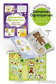KAVRAMLAR-ZAMANLARI ÖĞRENİYORUM-ÇIKARTMALI ETKİNLİK KİTABI-3 YAŞ +