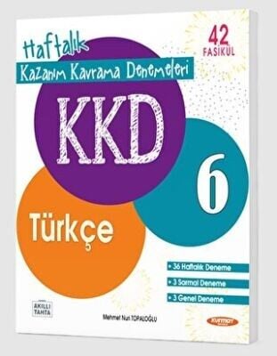 KKD 6.SINIF TÜRKÇE HAFTALIK KAZANIM KAVRAMA DENEMELERİ (42 FASİKÜL)