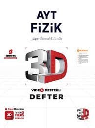 3D AYT FİZİK VİDEO DESTEKLİ DEFTER (24-25)
