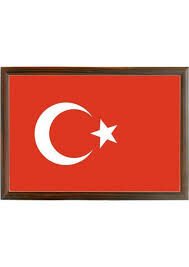 AKYAZI AHŞAP BAYRAK 20x30