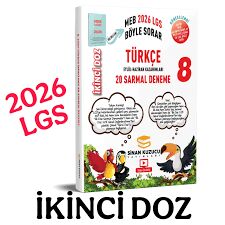 SİNAN KUZUCU 8.SINIF TÜRKÇE İKİNCİ DOZ SARMAL BRANŞ DENEMELERİ 2026
