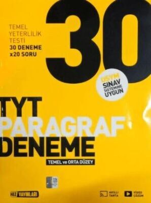 HIZ TYT PARAGRAF 30 LU DENEME TEMEL VE ORTA DÜZEY
